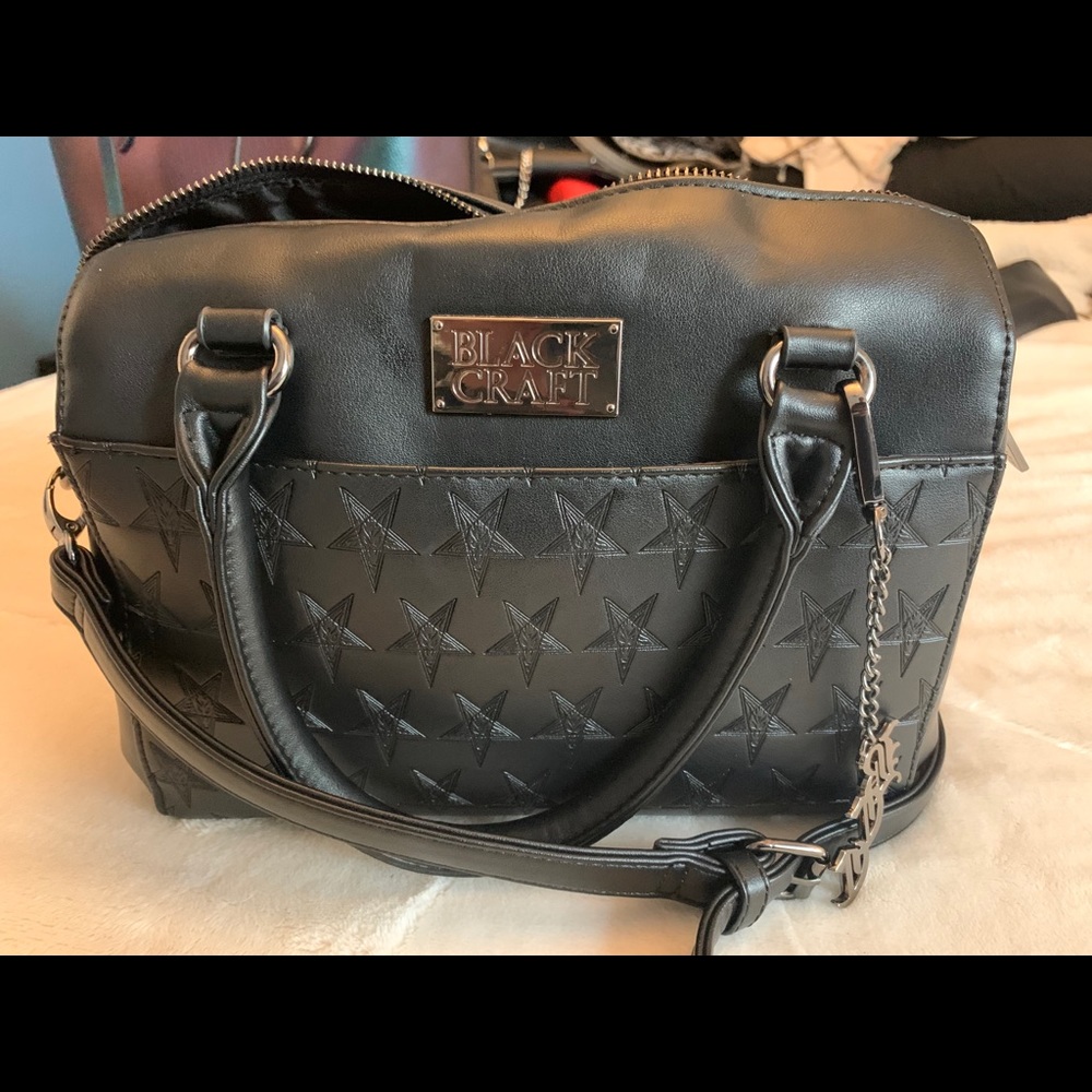 Blackcraft Cult Baphomet Embossed Barrel Satchel